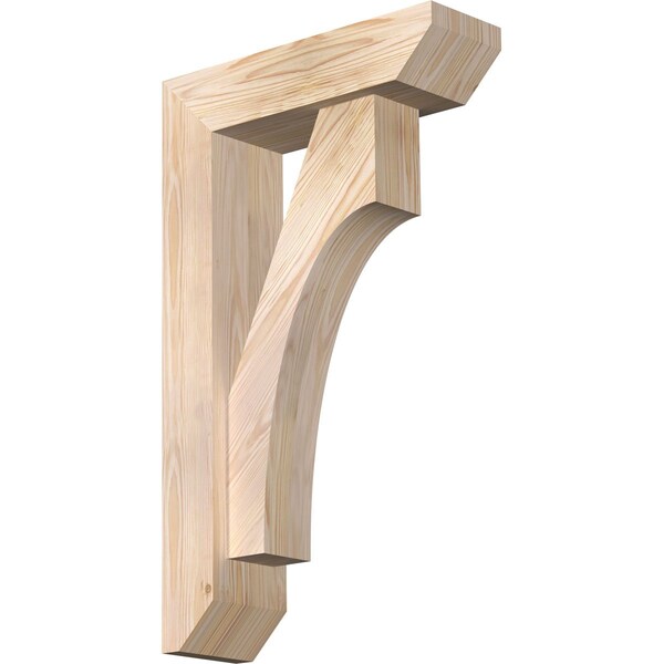 Ekena Millwork Westlake Slat Smooth Bracket w/ Offset Brace, Douglas Fir, 5 1/2"W x 18"D x 30"H BKT0604X18X30WTL06SDF - main